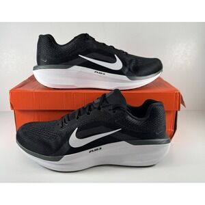 Nike Air Winflo 11 Running Shoes Men's Size 12 4E Wide Black/White FQ8937-001